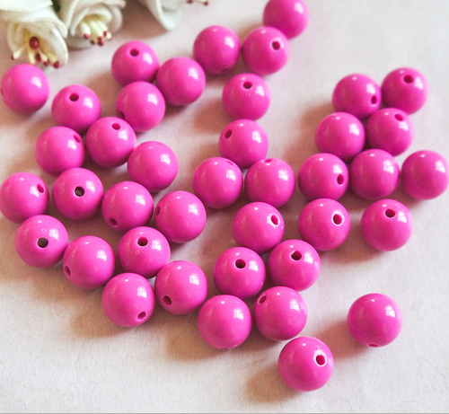 6---18mm round color acrylic beads - Picture 16 of 34