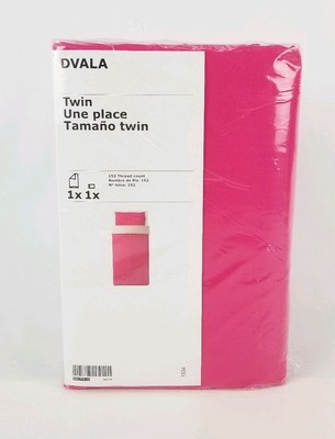 Ikea Dvala Duvet Cover And Pillowcase Pink Twin 100 Cotton New