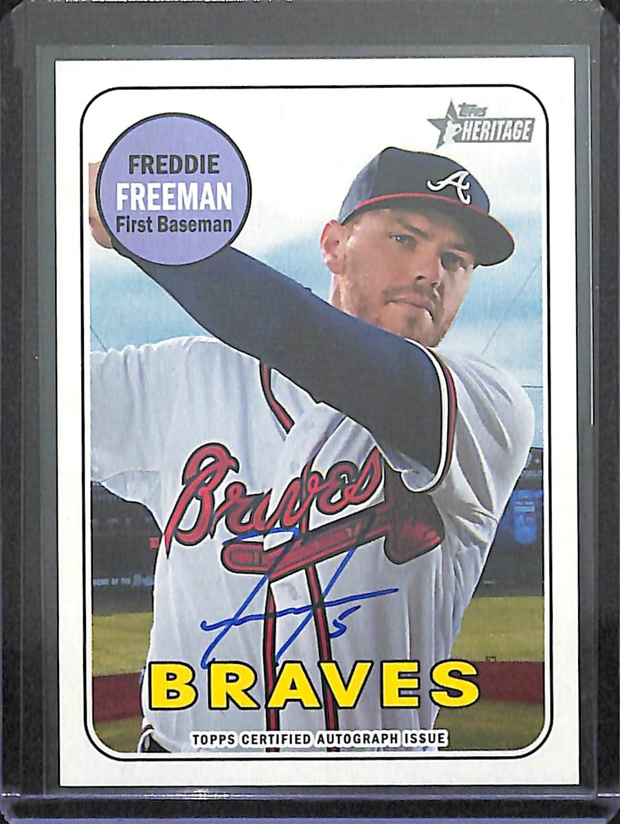 2018 Topps Heritage Real One Autograph #ROA-FF Freddie Freeman