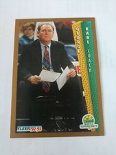 1992 Fleer George Karl #212 Seattle SuperSonics NBA Basketball Card