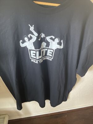 The Elite Rule The World Young Bucks Kenny Omega NJPW AEW T-Shirt XL/2XL Impact