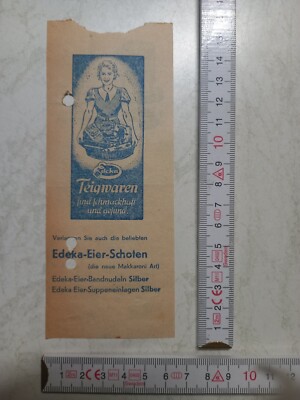 Original Advertising List Edeka Noodles Pre 1945