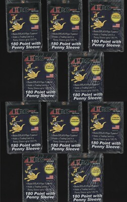 (10) Pro-Mold 180pt Sleeved Card Size Magnetic Card Holder With Penny  Sleeve