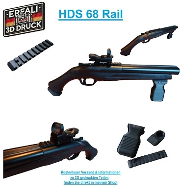 ERFALI 3D Picatinny-Rail optional mit Frontgriff und ASA Punch Button für die HDS 68