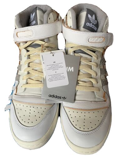 Size Mens 9 - Adidas Forum 84 High White/Grey/Yellow 2022 - Picture 1 of 8