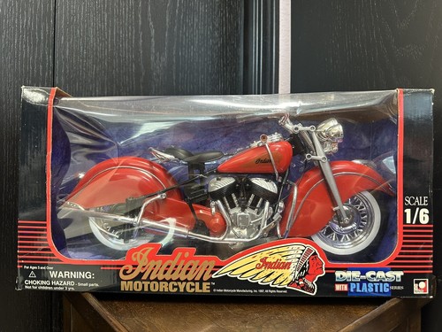 Indian Motorcycle Manuf. - Red - 1:6 Scale - Die Cast Cruiser Indian Chief - NIB - Picture 12 of 14