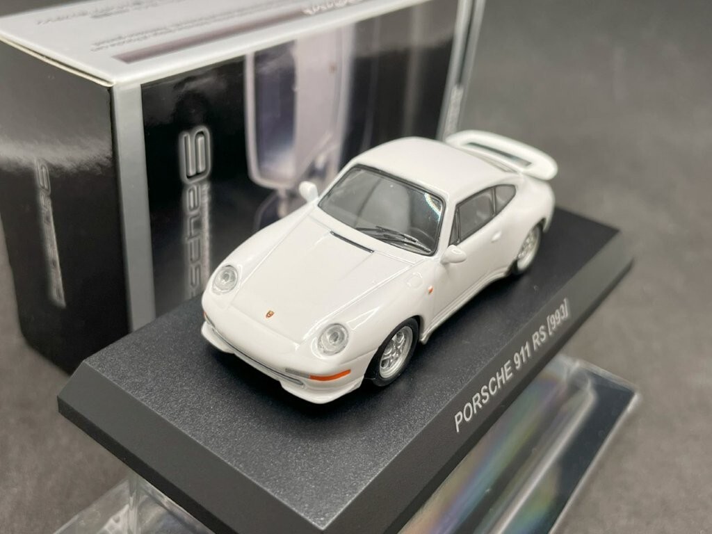 Kyosho 1/64 Porsche collection6 911 RS (993) white diecast