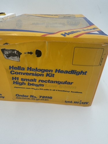 VINTAGE 1980’s Hella Halogen Headlight Conversion Kit 72116 - USED - Extra Bulb - Picture 10 of 11