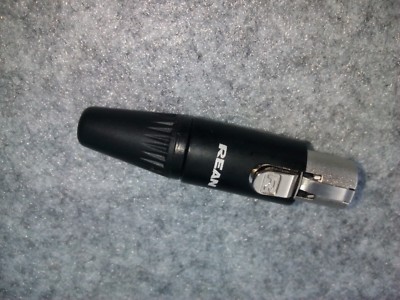 5x Neutrik REANRT4 FC Mini XLR Kabelbuchse 4 pol.TINY  RT4FC black