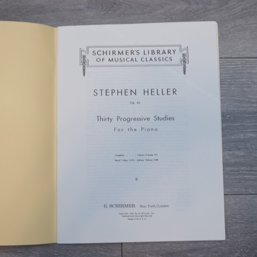 Heller 30 Progressive Studies Piano Songbook Sheet Music Score 1947 Schirmer - Picture 4 of 6