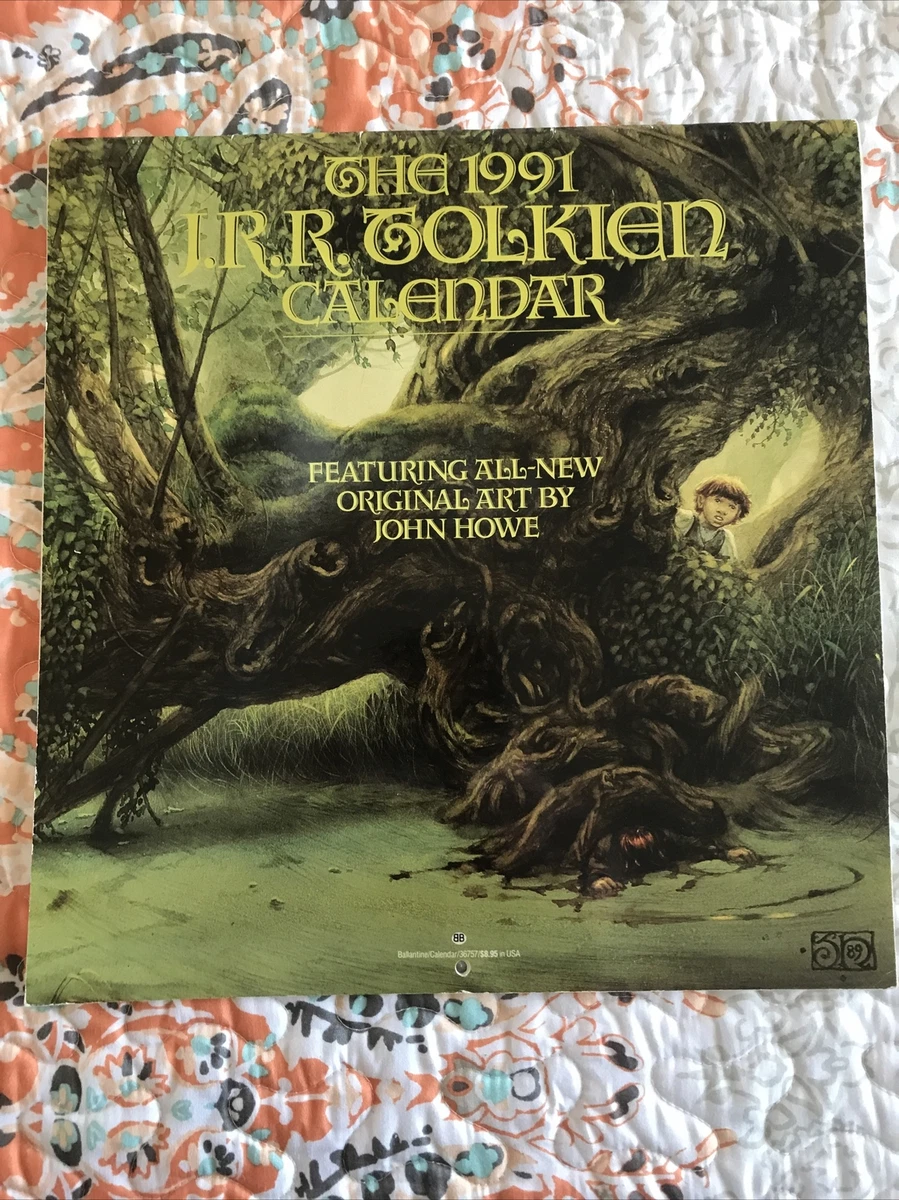 1991 Tolkien Calendar Illustrated by John Howe, Used In VG Condition | eBay