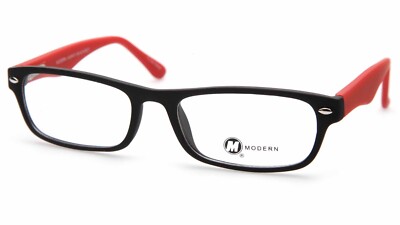 NEW MODERN OPTICAL LAUNCH Black Red EYEGLASSES GLASSES FRAME 51-18-140 B28mm