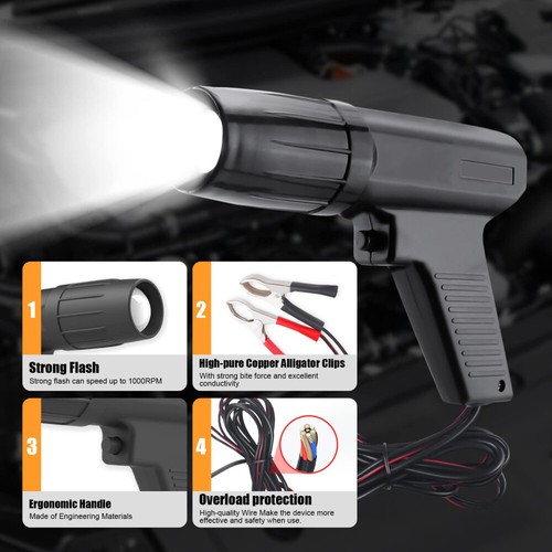 Pistolet na światła zapłonowe Lampa stroboskopowa Pistolet błyskowy Zapłon Światło zapłonowe Pistolet 12V DHL~ - Zdjęcie 5 z 10