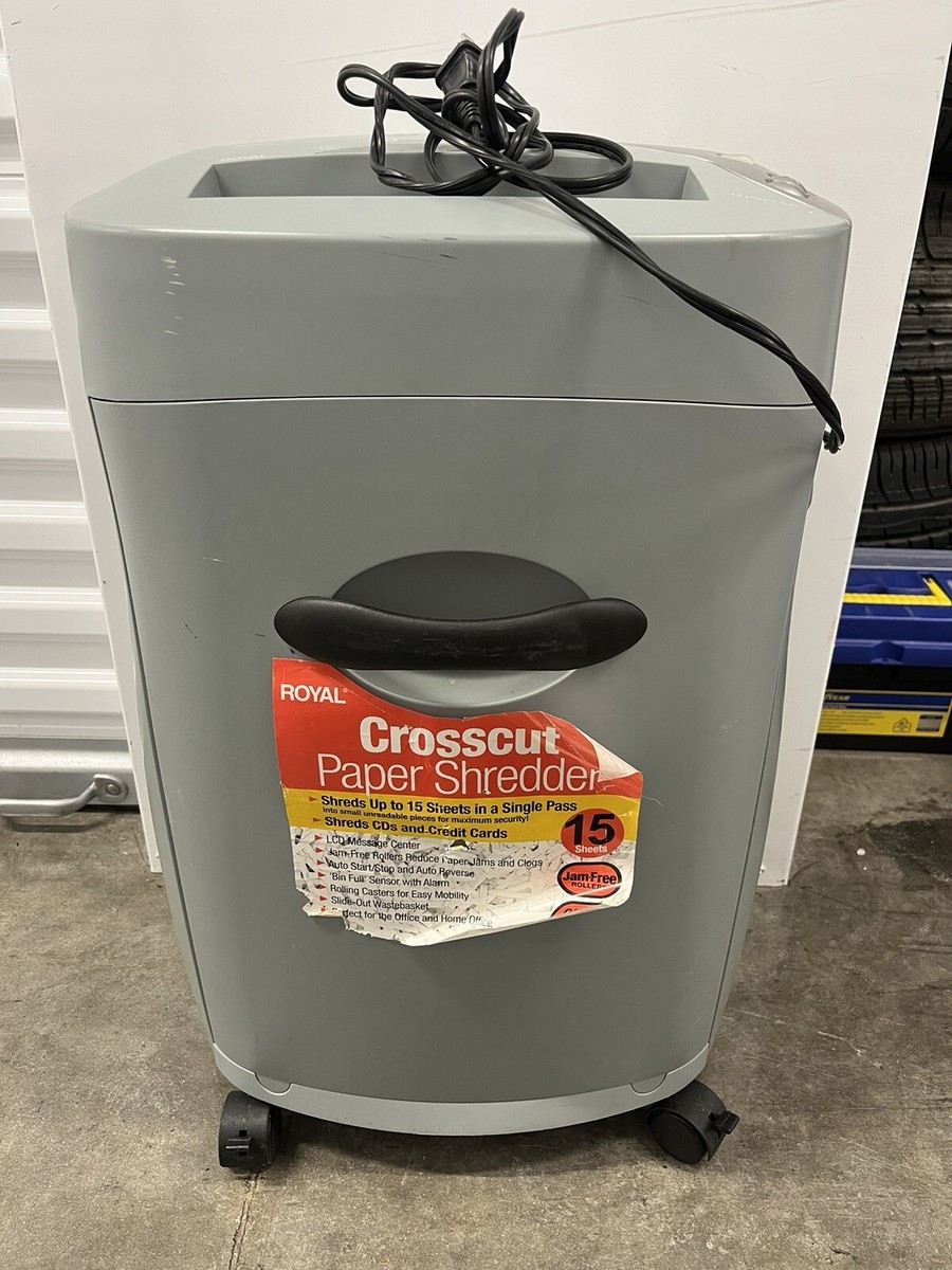 Royal Crosscut Paper Shredder 150MX 040700756 15 Sheets Max