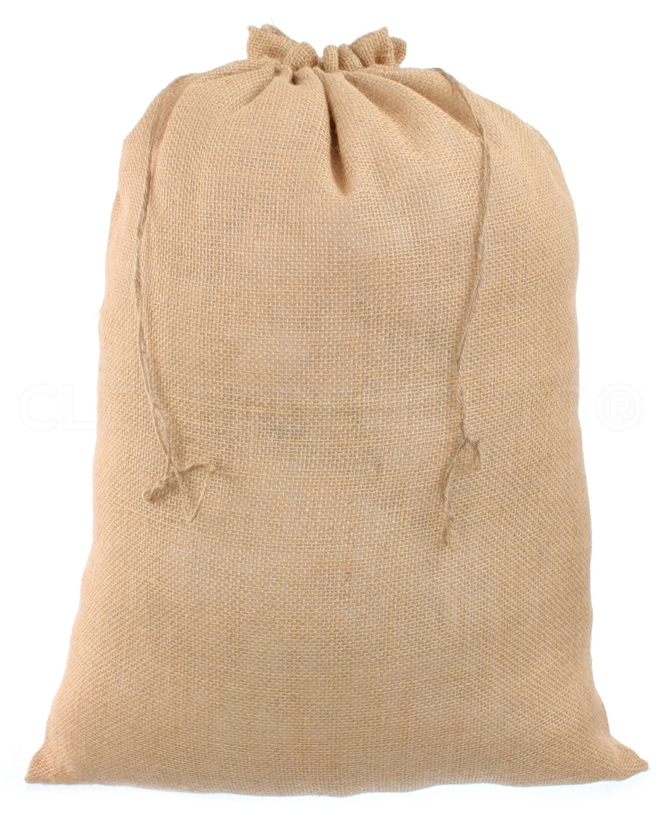 4 x 6 Small Burlap Bags With Drawstring - 100% Natural Jute