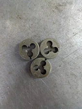 3 BTS 14-24 NS Round Dies 13/16" OD Screw Adjustable Die Carbon Steel Japan