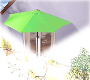 Imc Sonnenschirm Hellgrun Halbrund Kurbel Sonnenschutz Garten Terrasse Gunstig Ebay