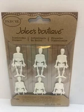 Jolee's Boutique Parcel Glitter Skeletons Dimensional Stickers Halloween