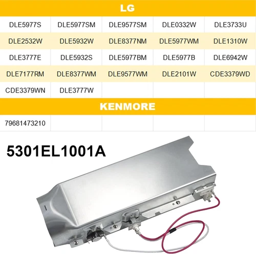5301EL1001J 5301EL1001A For LG Dryer Heating Element Assembly 5301EL1001H USA - Picture 4 of 13