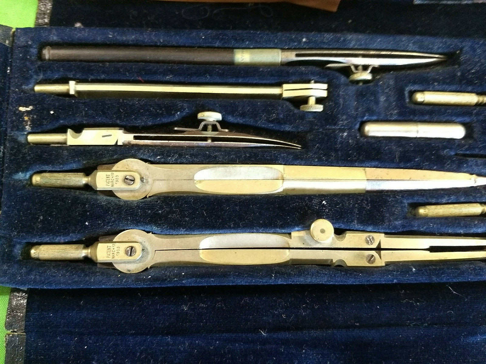 VINTAGE TECHNICAL SUPPLY CO. Drafting Set Scranton and New York Patent