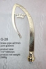 BRASS CROZIER crown Bishop Staff Crosier Quality Craftsmanship, 74" High G-28