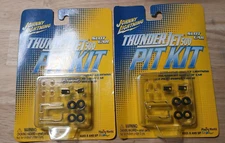 thunderjet pit kit lot of 2 -blue and yellow autoworld