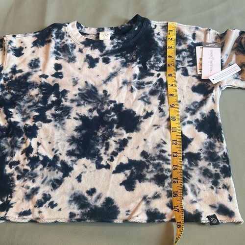Treasure & Bond Kids' Crop sweatshirt organic cotton tie dye Girls large 10/12 - Picture 8 of 9