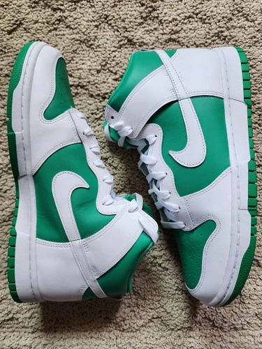 Nike Dunk High White Stadium Green Brand New Sz 9.5