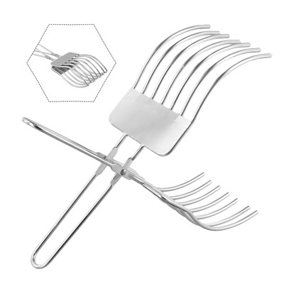 Convenient and Safe Stainless Steel Cutting Tong for Effortless Slicing