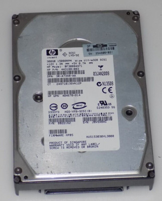HP 443188-003  300GB Ultra320 SCSI SERVER HARD DRIVE  15K RPM