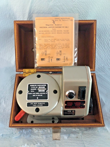 Negretti & Zambra Precision Aneroid Barometer MK 2, Type M2420 675-790mm Hg - Picture 6 of 11