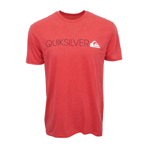 QUIKSILVER MENS TRANSIT LANE T SHIRT RED HEATHER - Picture 1 of 2