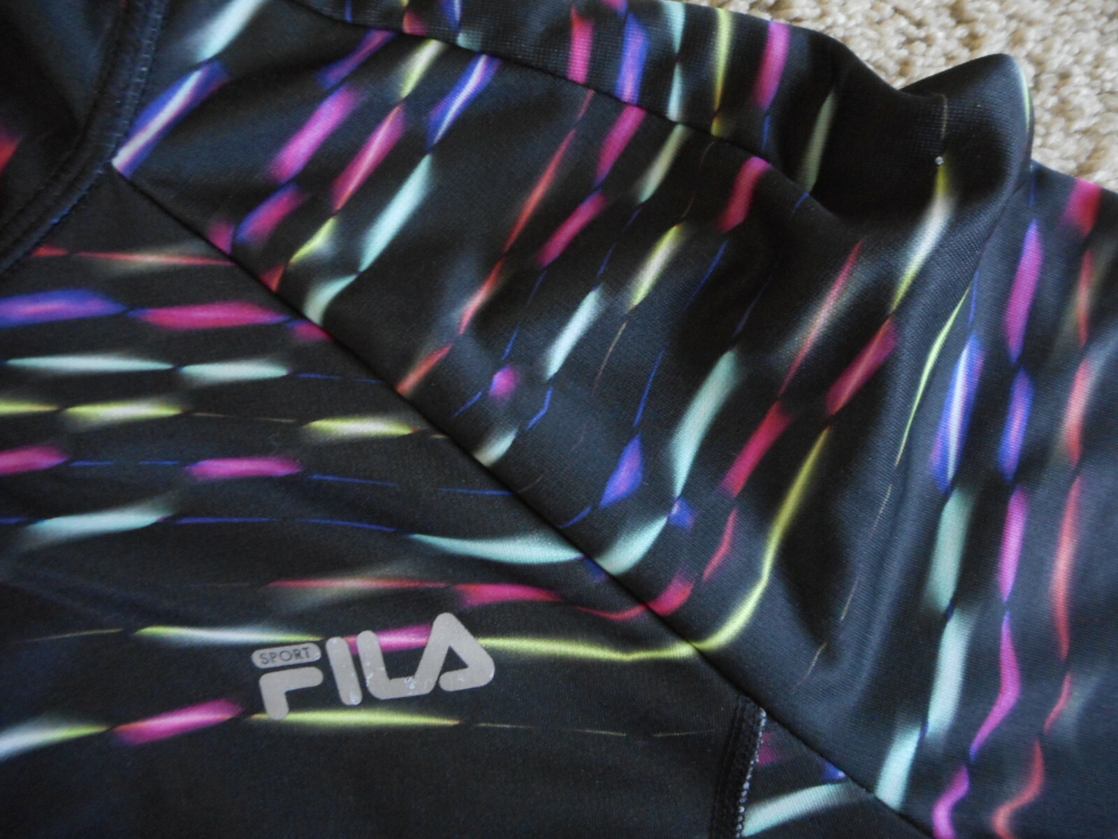 Jacket Running Athletic Zipper Pullover Black Mul… - image 7