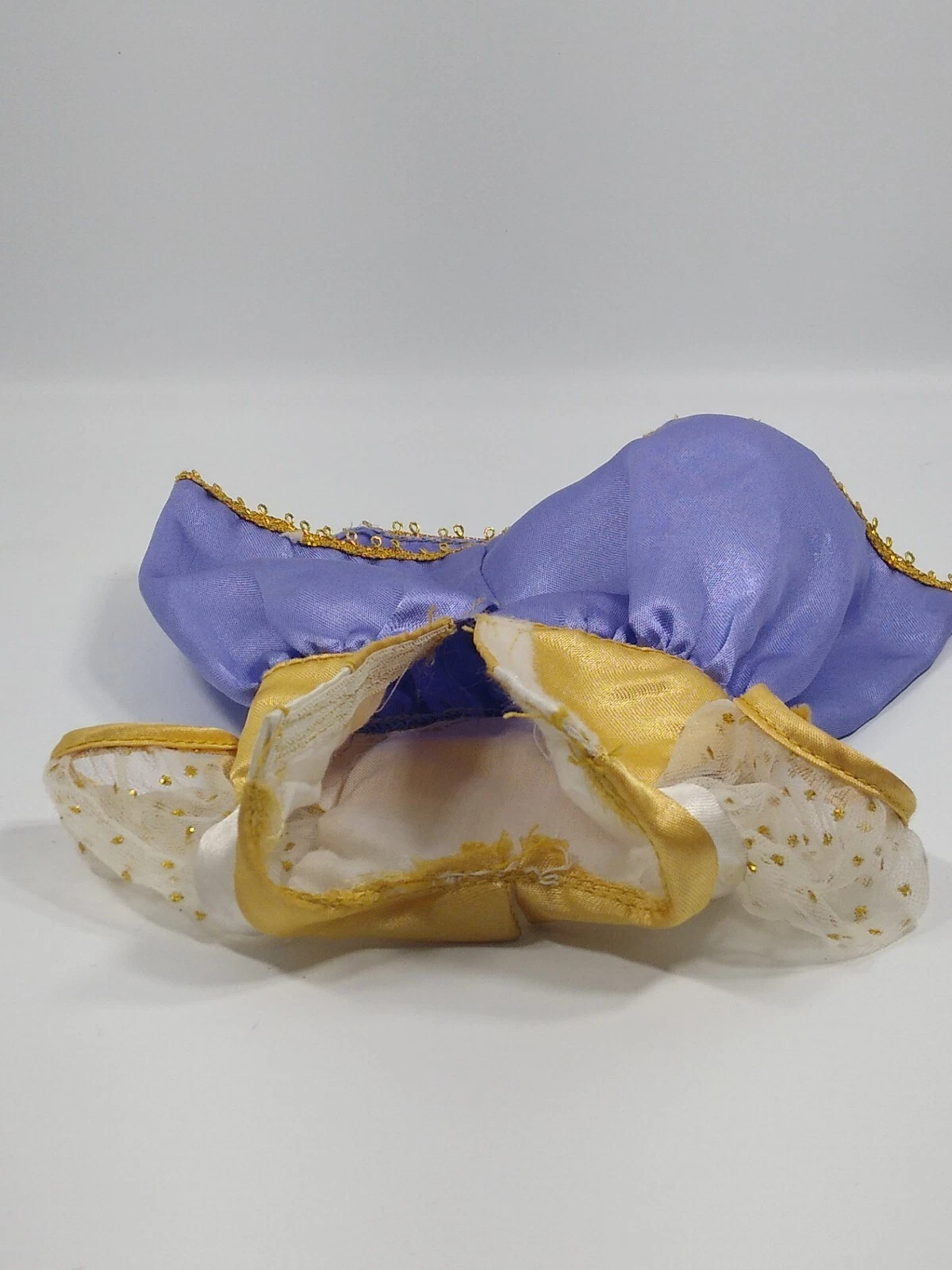 VETEMENTS 2001 Walt Disney Playmates Aurora Principessa Bambola Vestito Solo Oro Viola Bianco