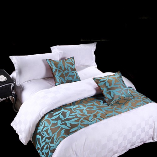 Retro Embroidery Bed Runner Bed Flag Cushion Cover Hotel Home Bedroom Floral - Picture 51 of 99