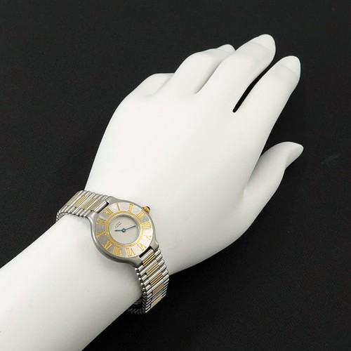 Cartier Must 21 Quartz Cream Dial Ladies Watch 90281706 - Picture 3 of 6