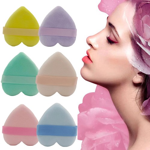 Polvo Puff Maquillaje Herramientas Corazón Esponja Velvet Seco Uso Suave Fa < - Imagen 1 de 27