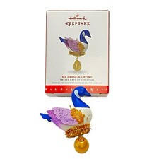 Hallmark Keepsake Ornament Twelve Days of Christmas Six Geese A Laying 2016