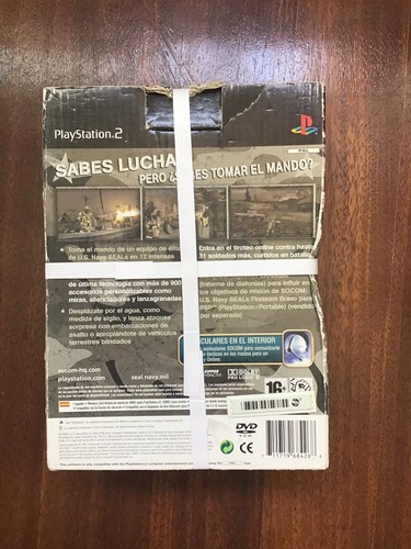 Socom 3 U.S. Navy Seals + Auriculares. Caja Grande De Carton Ps2. Mirar Fotos. - Imagen 2 de 5
