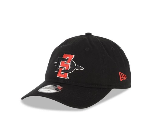 San Diego State Aztecs New Era NCAA 9TWENTY 920 Adjustable Men's Cap Hat Black - Picture 1 of 6