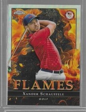 2024 Topps Chrome US Olympic/Paralympic Flames Xander Schauffele