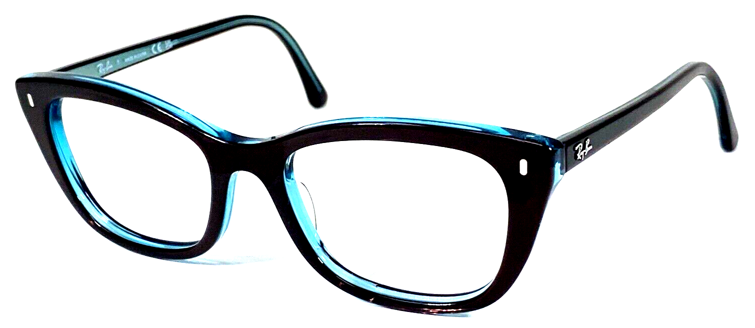 RAY-BAN RB5433 8366 Dark Brown/Blue Crystal Eyeglasses Frame 52-19-140