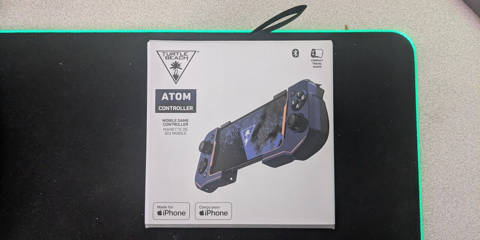  Turtle Beach Atom Mobile Game Controller with Bluetooth for Cloud  Gaming on iPhone with Compact Shape, Console Style Controls & Low Latency  Bluetooth – Cobalt Blue : Everything Else