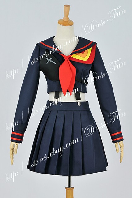 KILL La KILL Ryuko Ryuuko Matoi Senketsu Suit Cosplay Costume Outfit Uniform