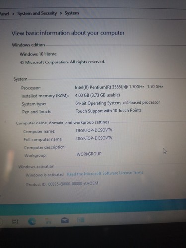 Lenovo Ideapad flex 14 Touchscreen,Win 10, 500Gb HDD ,4Gb RAM, READ DESCRIPTION - Picture 8 of 17