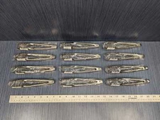 12 x Crestware TNGT7 Stainless Steel Standard Spring Tong 7-1/2"