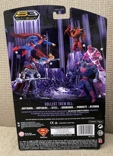 DC SUPER HEROES SUPERGIRL S3 SELECT SCULPT FIGURE K9404 2007 *NEW* - Picture 2 of 2