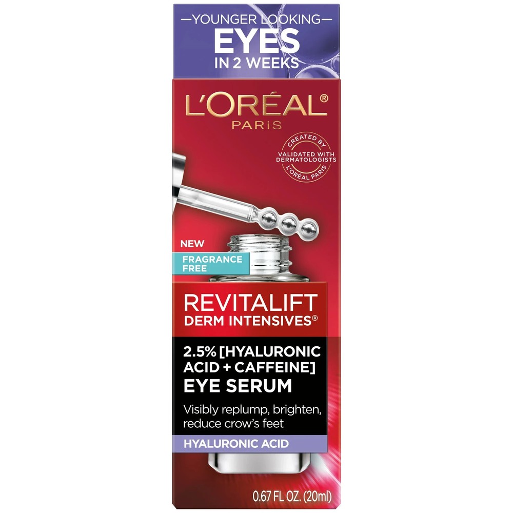 L'Oreal Paris Revitalift Caffeine Eye Serum for Replumping 0.67 fl oz