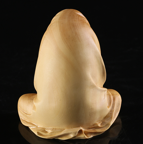 JP105 - 5,5 CM Figura Tallada Alto Madera Tallada - Damo Monje Anciano - Imagen 8 de 8
