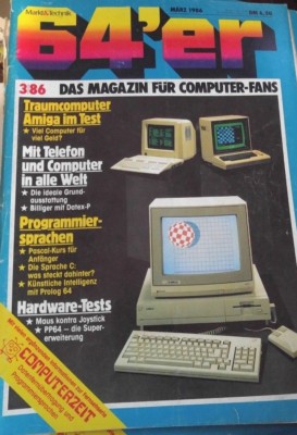 64er (64´er) 03/86 März 1986 C 64 Commodore (Amiga, DFÜ, Pascal, PP64) Magazin